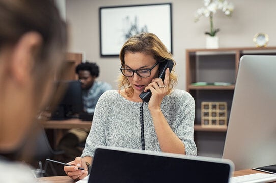 Phone audit at office interiors