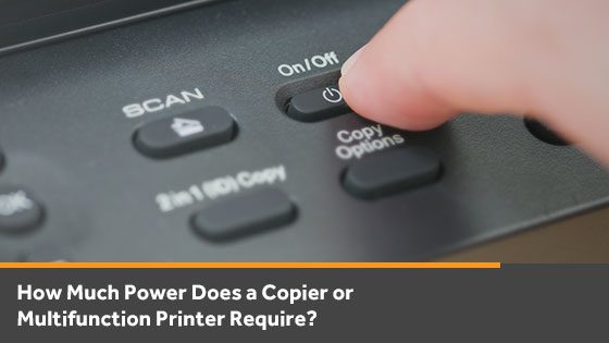 How Much Power Does a Copier Use?