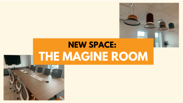 Our new conference room: the Magine room