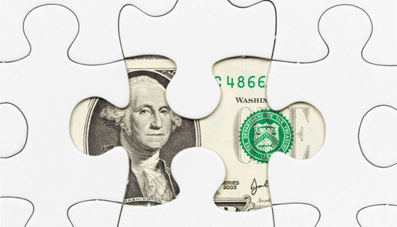 Hidden Dollar Note in a Puzzle