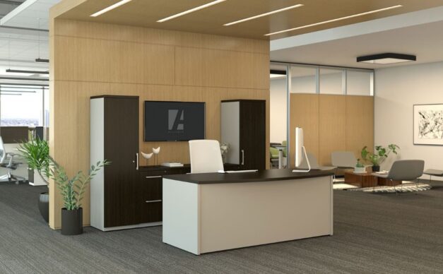 L-Shaped Office Reception Desk